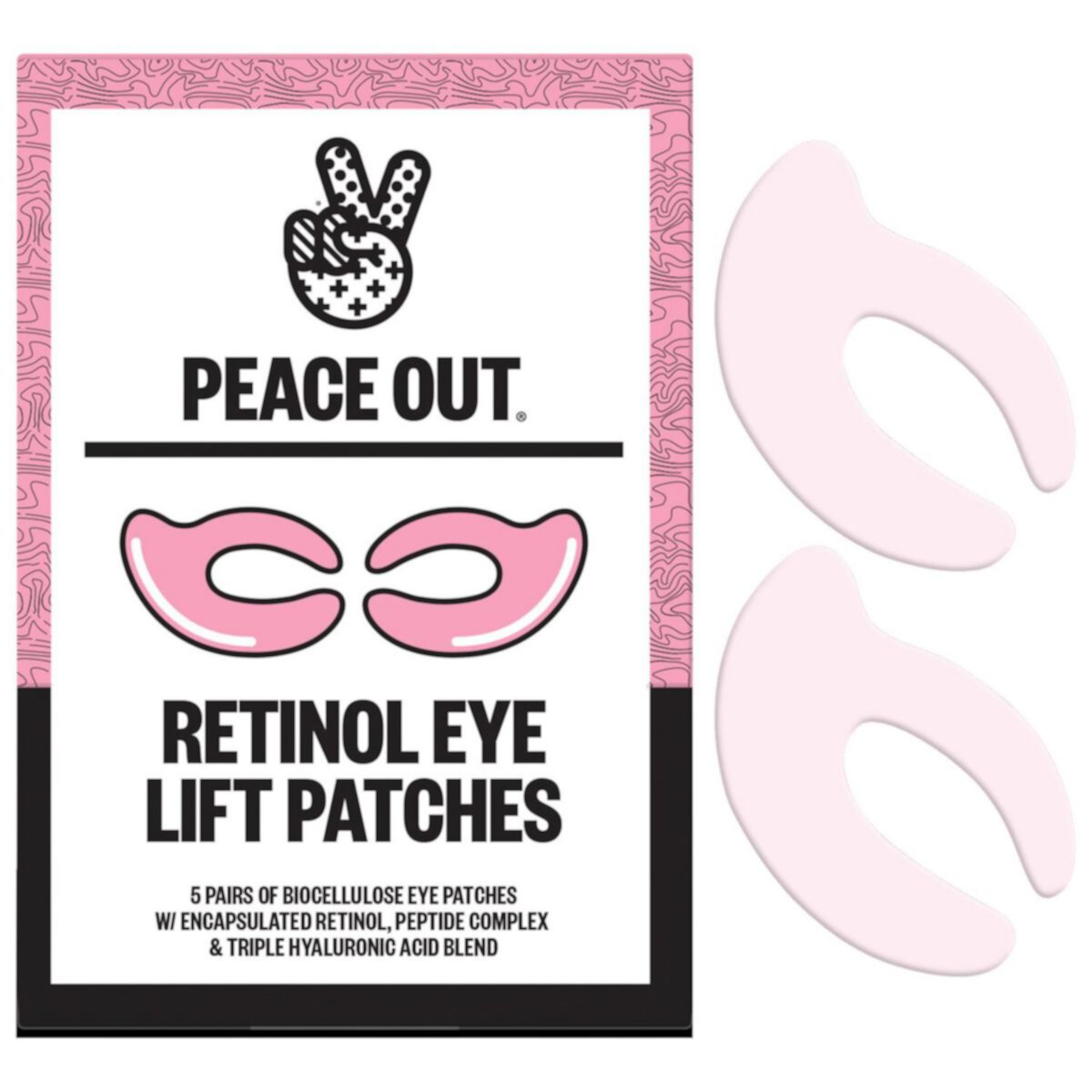 Peace Out Retinol 360 Eye Lift Patches to Lift, Firm and Revitalize Eyes Peace Out