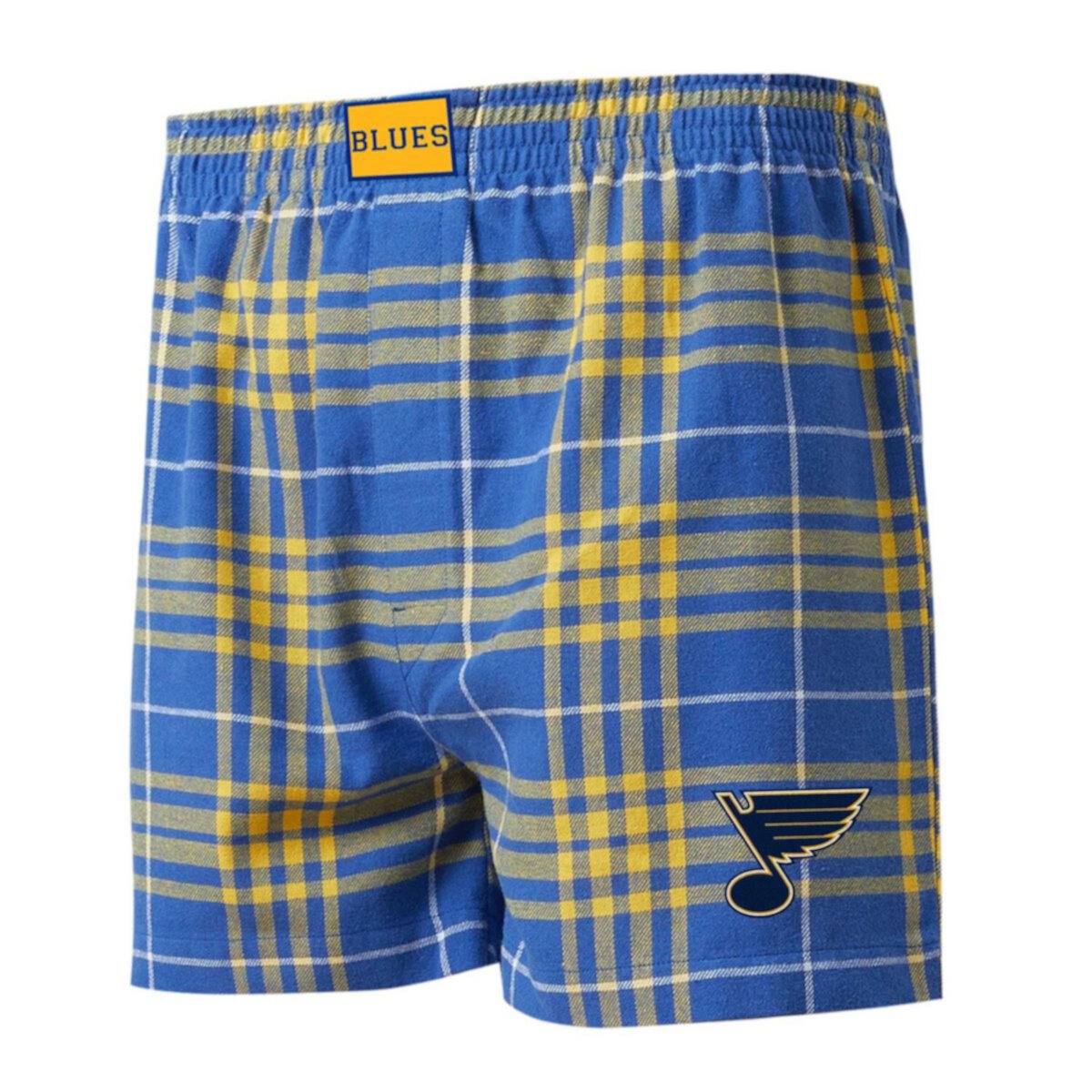 Мужские фланелевые боксеры Concord St. Louis Blues от Concepts Sport с эластичным поясом Unbranded