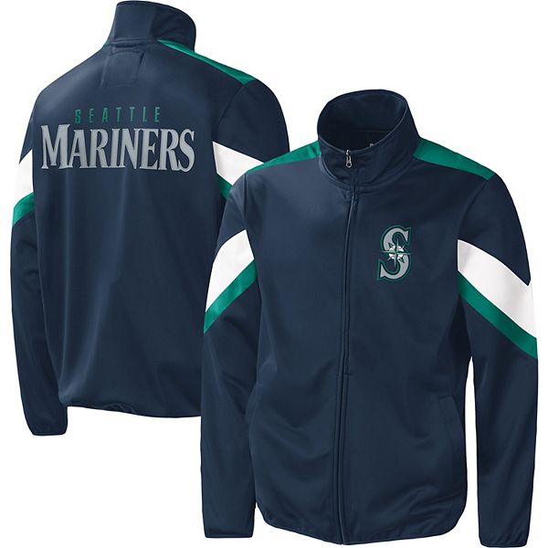 Мужская Куртка G-III Sports by Carl Banks Seattle Mariners Earned Run Full-Zip Navy In The Style