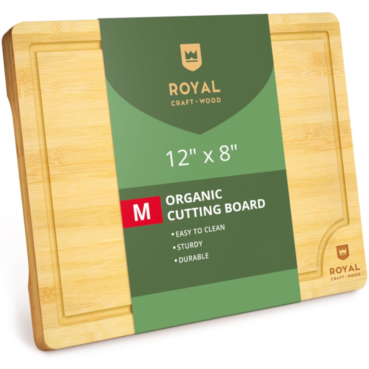 Cutting Board M, 12”x8” Royal Craft Wood