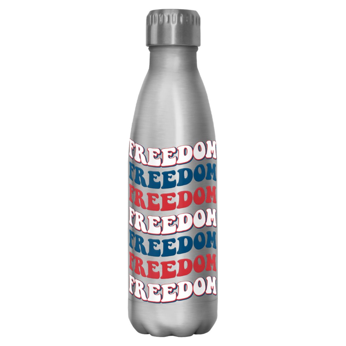 Freedom 70's Style Typography 17-oz. Stainless Steel Water Bottle Unbranded