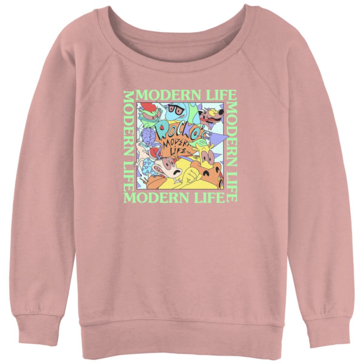 Детский Футболка Nickelodeon Rocko's Modern Life Crazy Group Slouchy Terry Nickelodeon