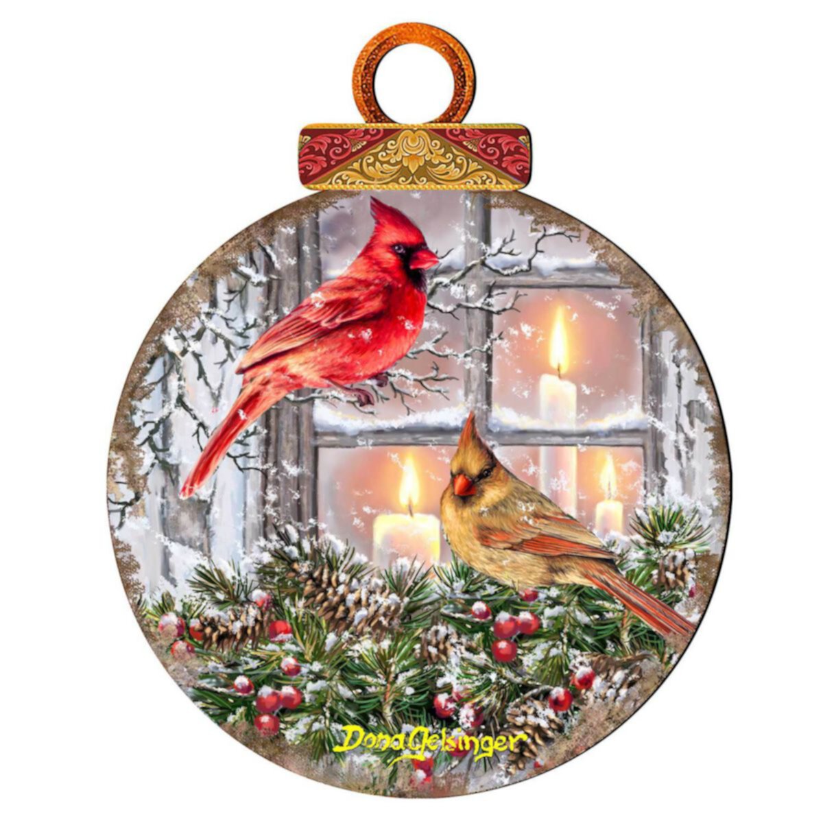 House Birds Holiday Door Decor by D. Gelsinger - Christmas Decor Designocracy