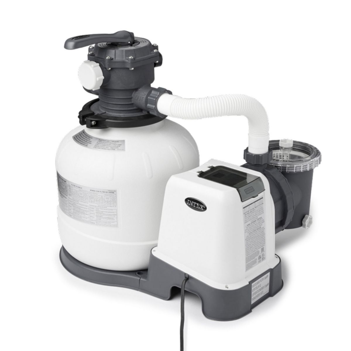 Intex 26647EG 2800 GPH Above Ground Pool Sand Filter Pump with Automatic Timer Intex