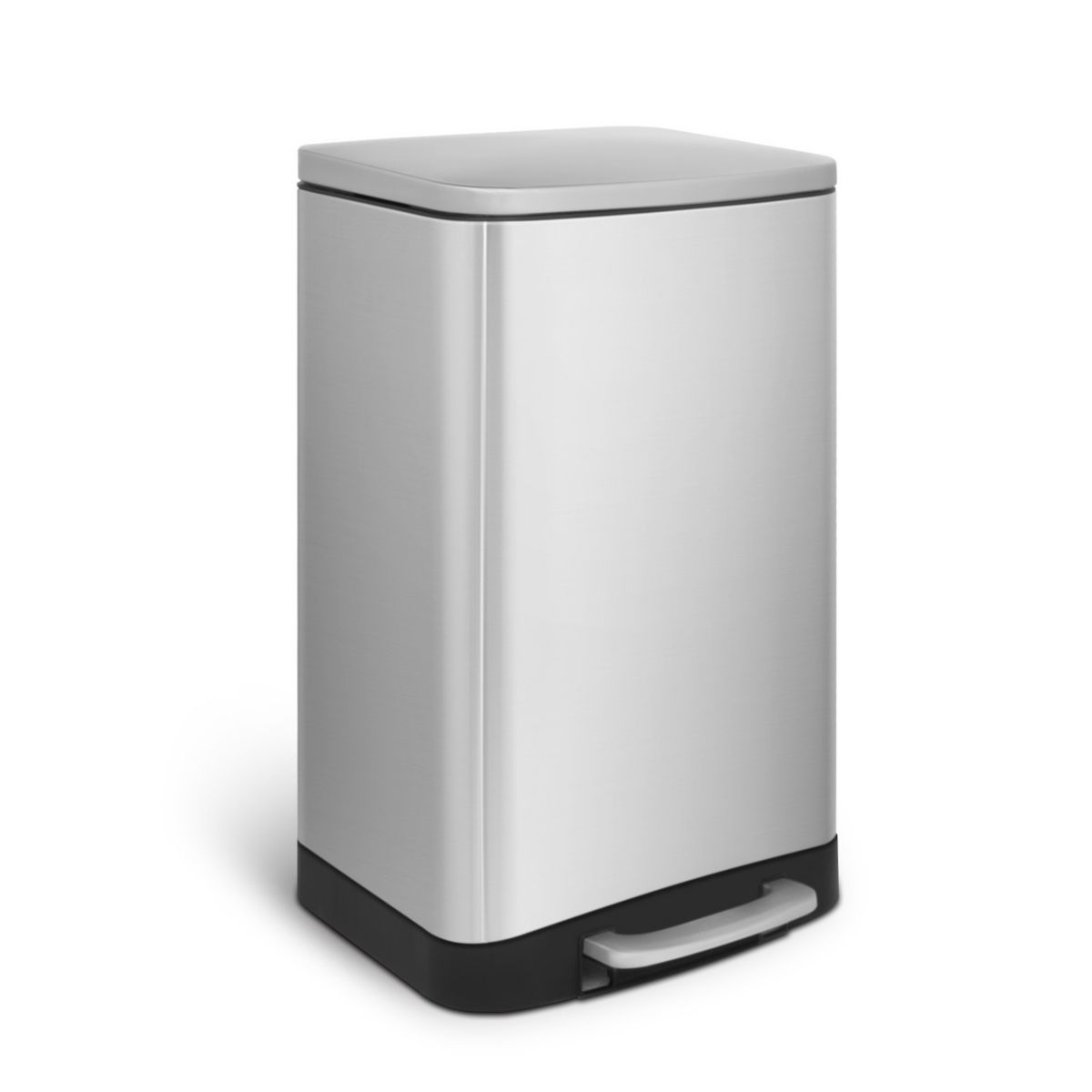 10.6 Gal./40 Liter Stainless Steel Rectangular Step-on Trash Can for Kitchen Mega Casa