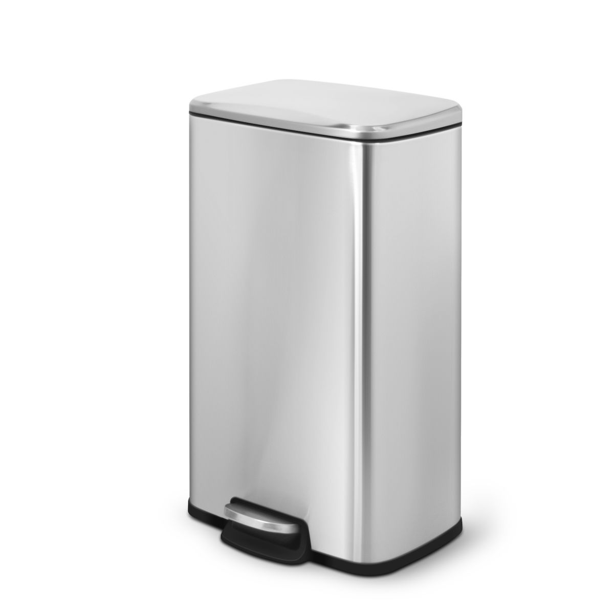 8 Gal./30 Liter Rectangular Stainless Steel step-on Trash Can for kitchen Mega Casa