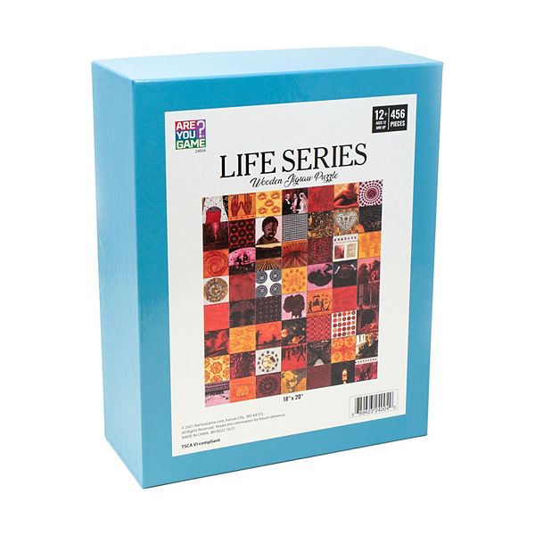 AREYOUGAMECOM 456-Piece Life Series Wooden Jigsaw Puzzle Areyougame