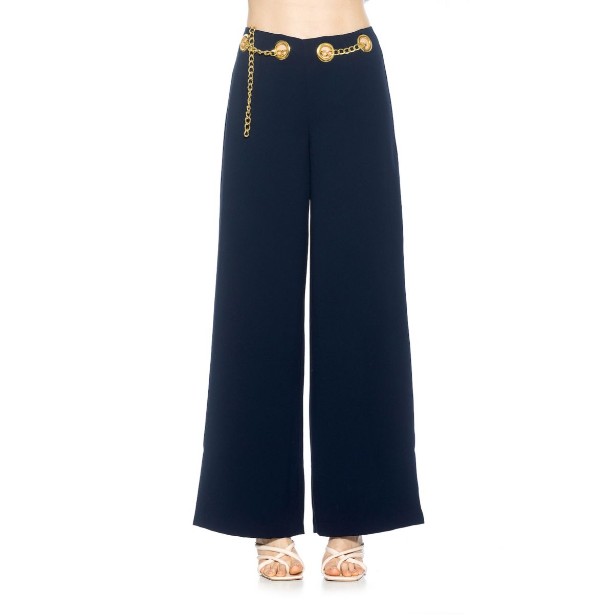 Women's ALEXIA ADMOR Cassie Wide Leg Mid Rise Pants ALEXIA ADMOR