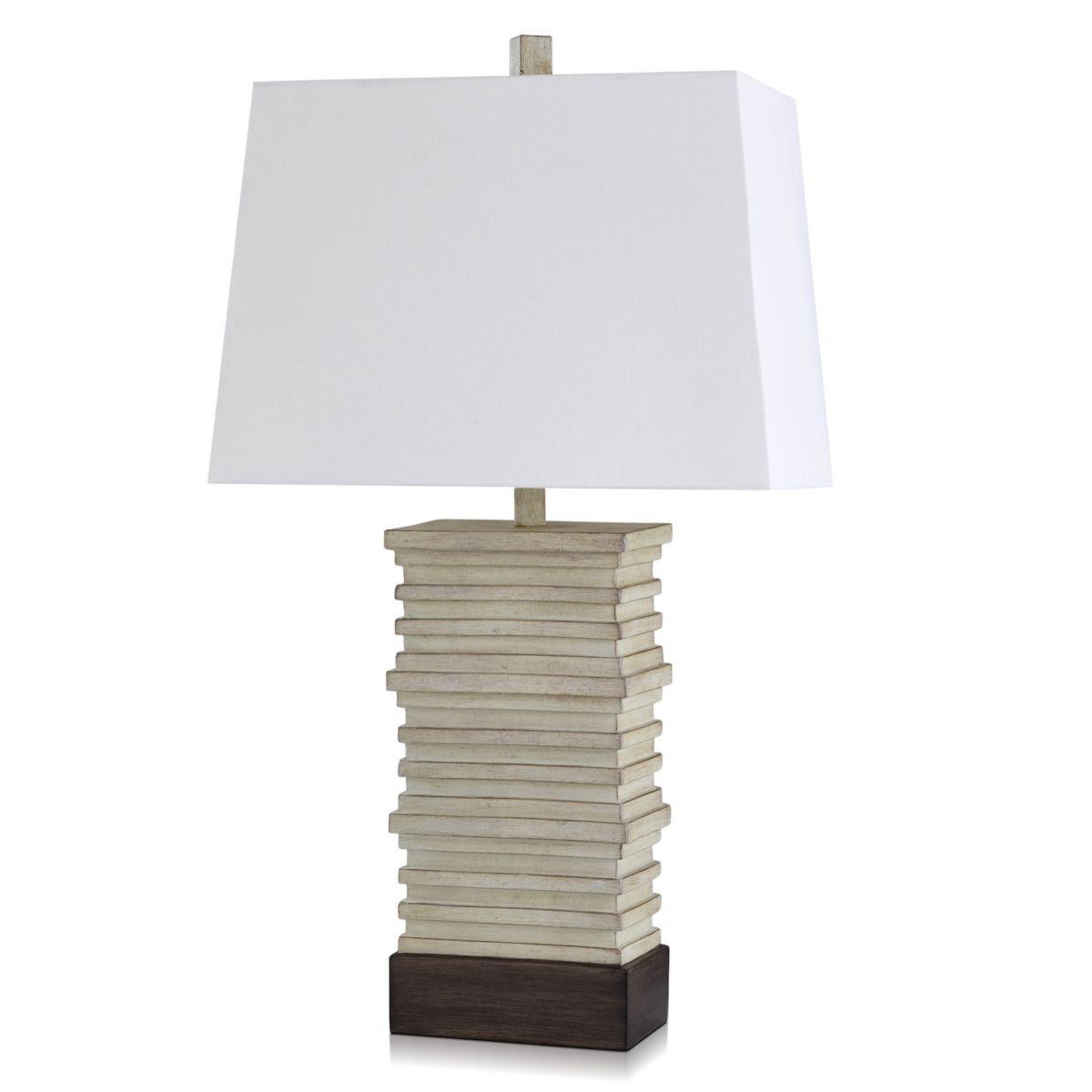 Stacked Plate Table Lamp Unbranded