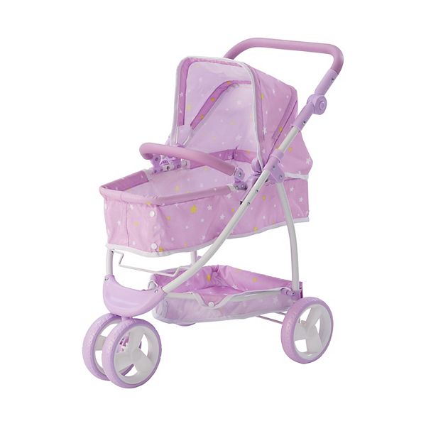 Olivia's Little World Twinkle Stars Princess 2-in-1 Baby Doll Stroller Olivia's Little World