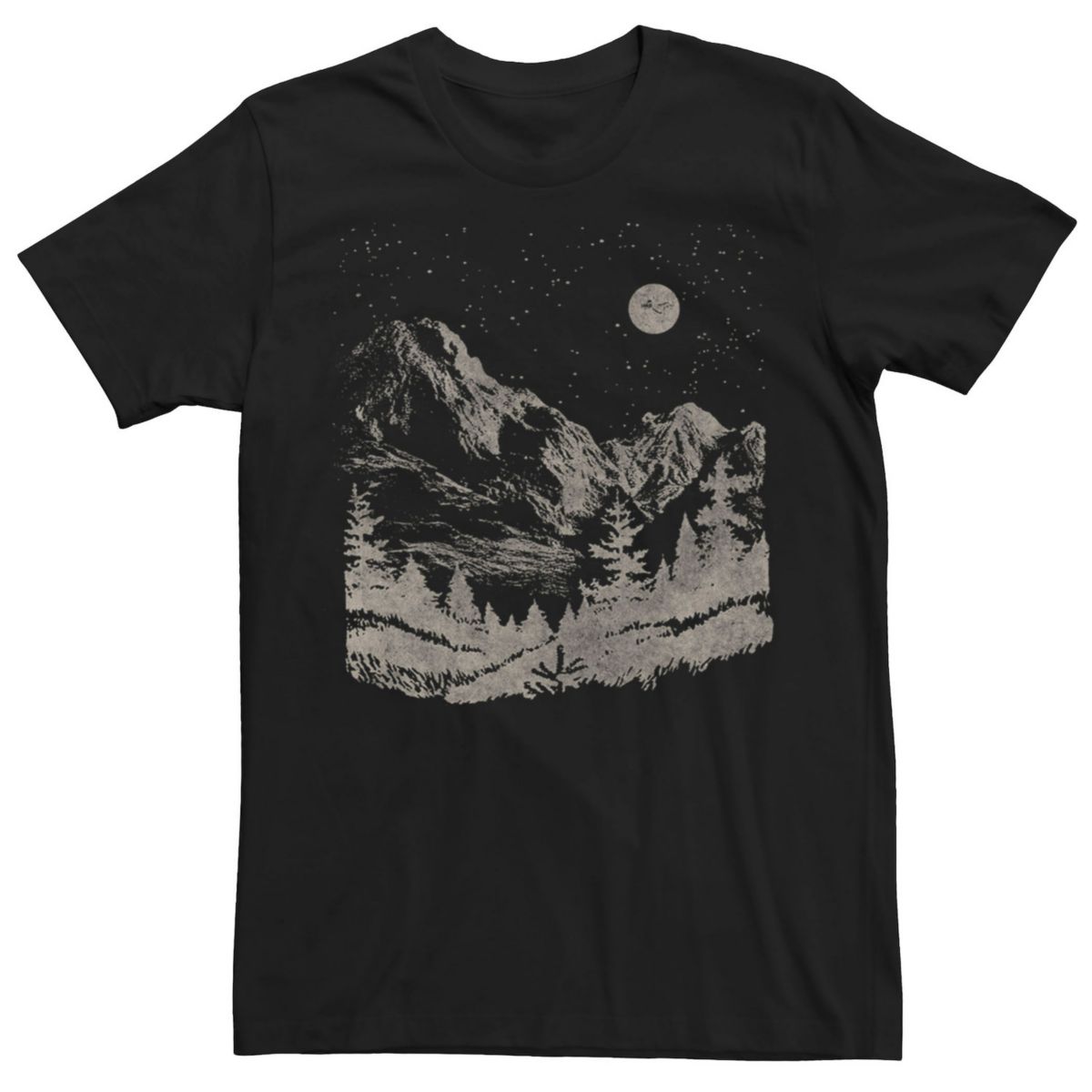 Men's Nighttime Mountain Forest Tee Generic