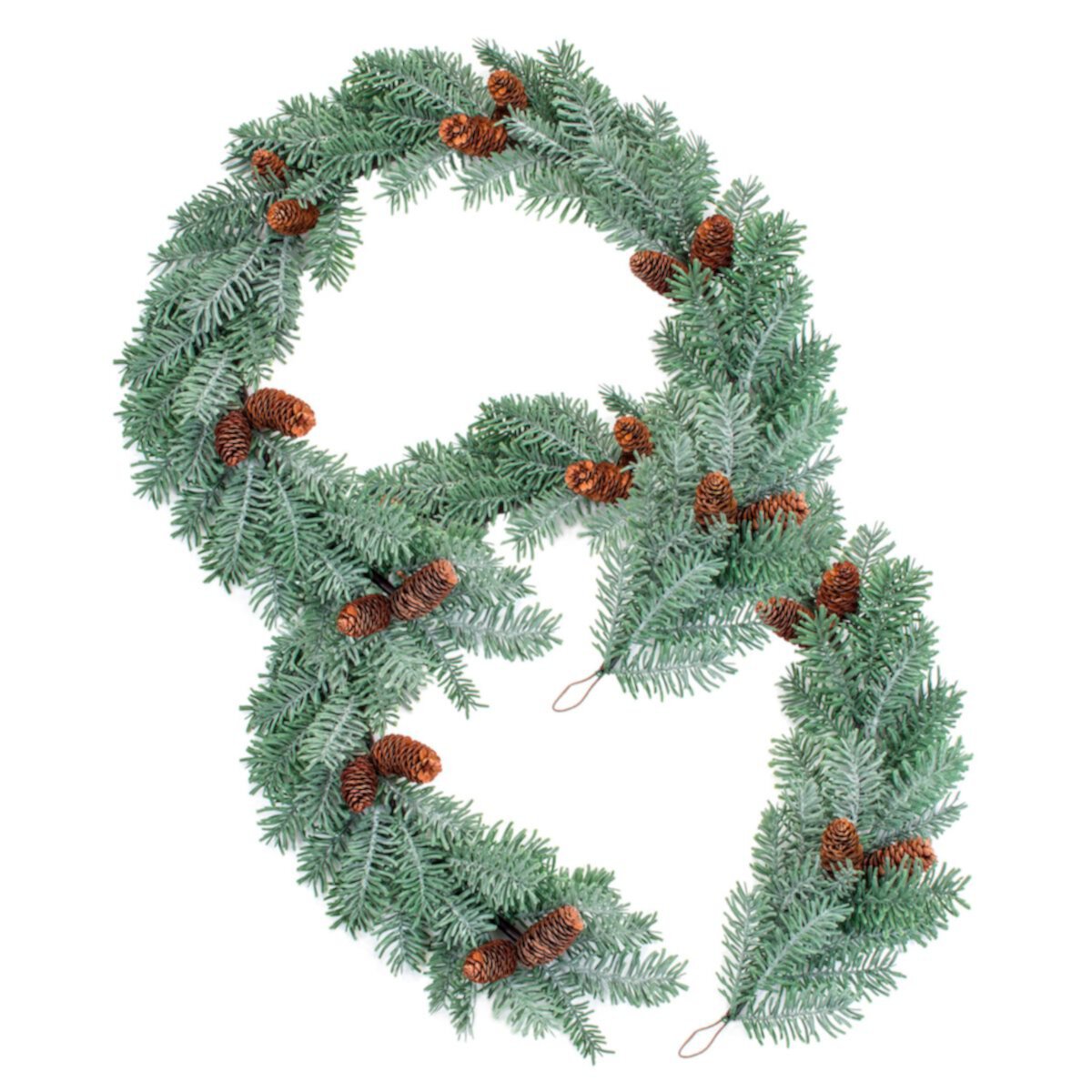 Melrose Artificial Pine Christmas Garland 2-piece Set Melrose