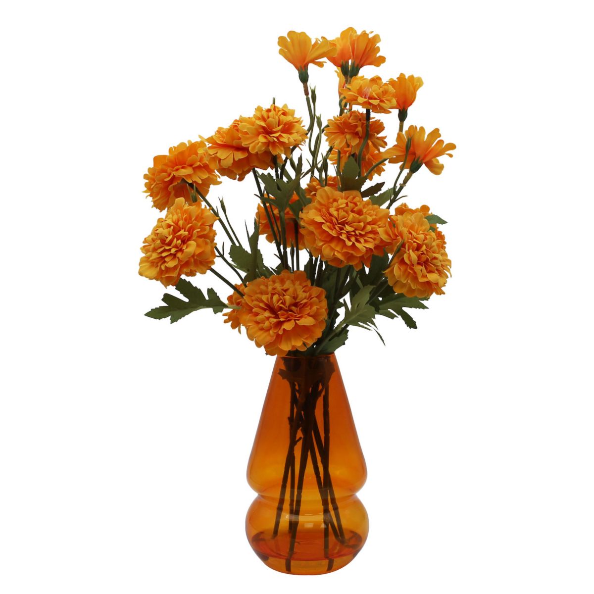 Sonoma Goods For Life® Artificial Marigolds & Glass Vase Table Decor SONOMA
