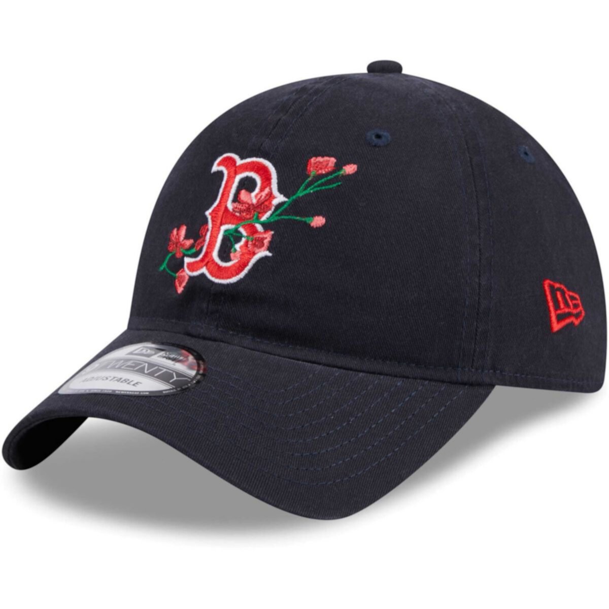 Youth New Era Navy Boston Red Sox Game Day Bloom 9TWENTY Adjustable Hat New Era