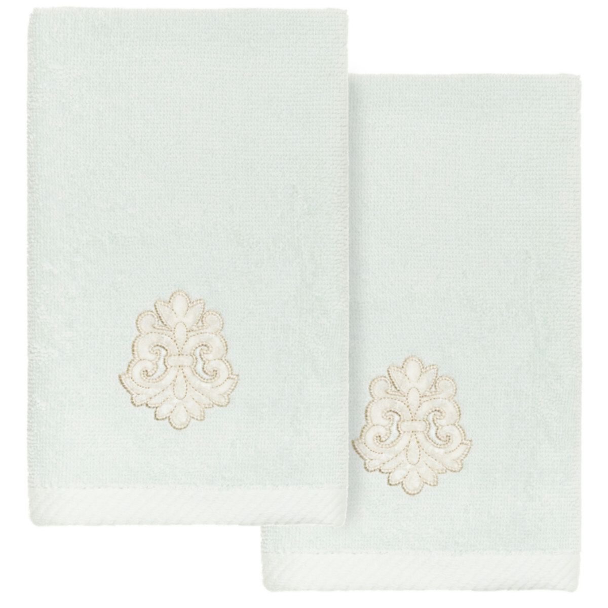 Linum Home Textiles Turkish Cotton May 2-piece Embellished Fingertip Towel Set Linum Home