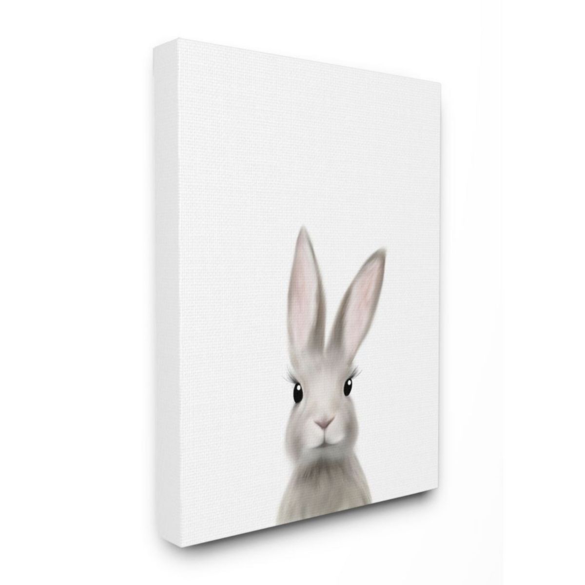 Stupell Home Decor 'Baby Bunny Animal Kids Painting' Stretched Canvas Wall Art Stupell Home Decor