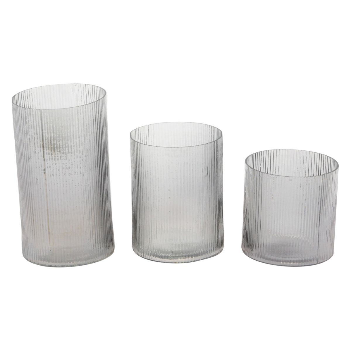 Stella & Eve Ribbed Candle Holder Table Decor 3-piece Set Stella & Eve