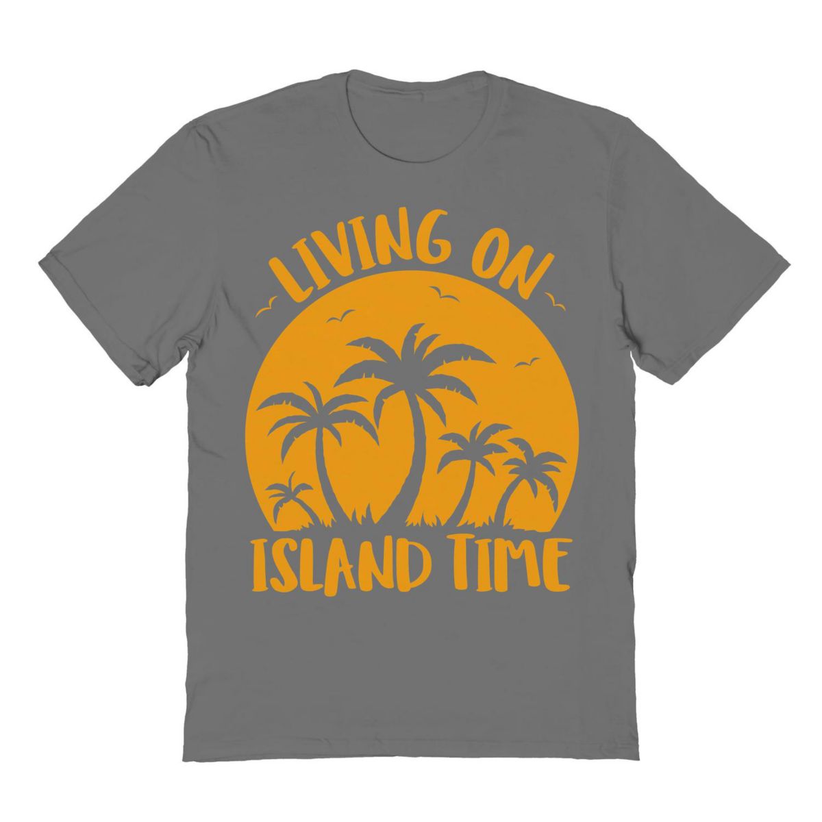 Men's COLAB89 by Threadless Living On Island Time Palm Trees Sunset Graphic Tee COLAB89 by Threadless