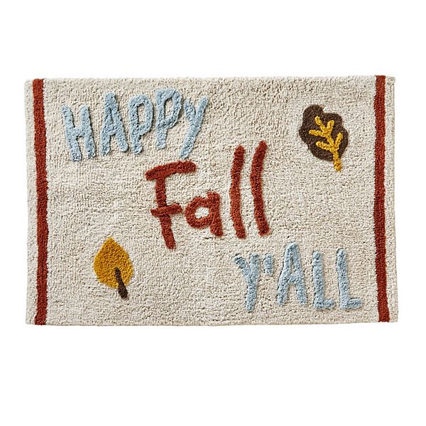 Ванна коврик Happy Fall Y'all, 51 х 76 см, высота ворса 0,6 см, хлопок SKL Home