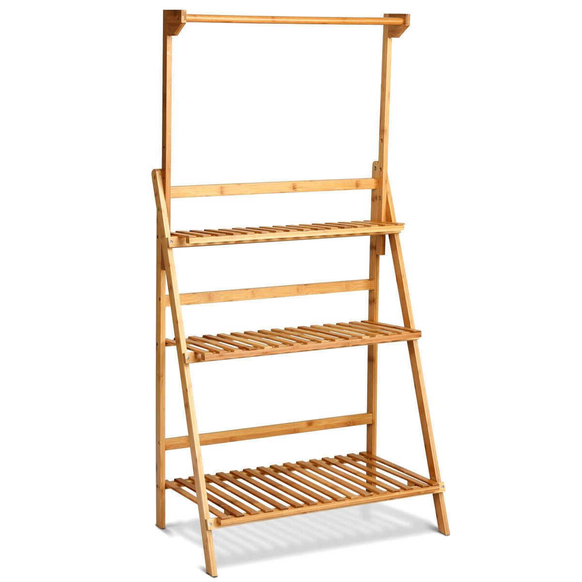 3 Tiers Hanging Folding Plant Shelf Stand Slickblue