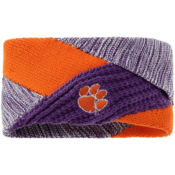 Женская шапка Criss Cross с вышивкой Clemson Tigers, 100% акрил ZooZatz