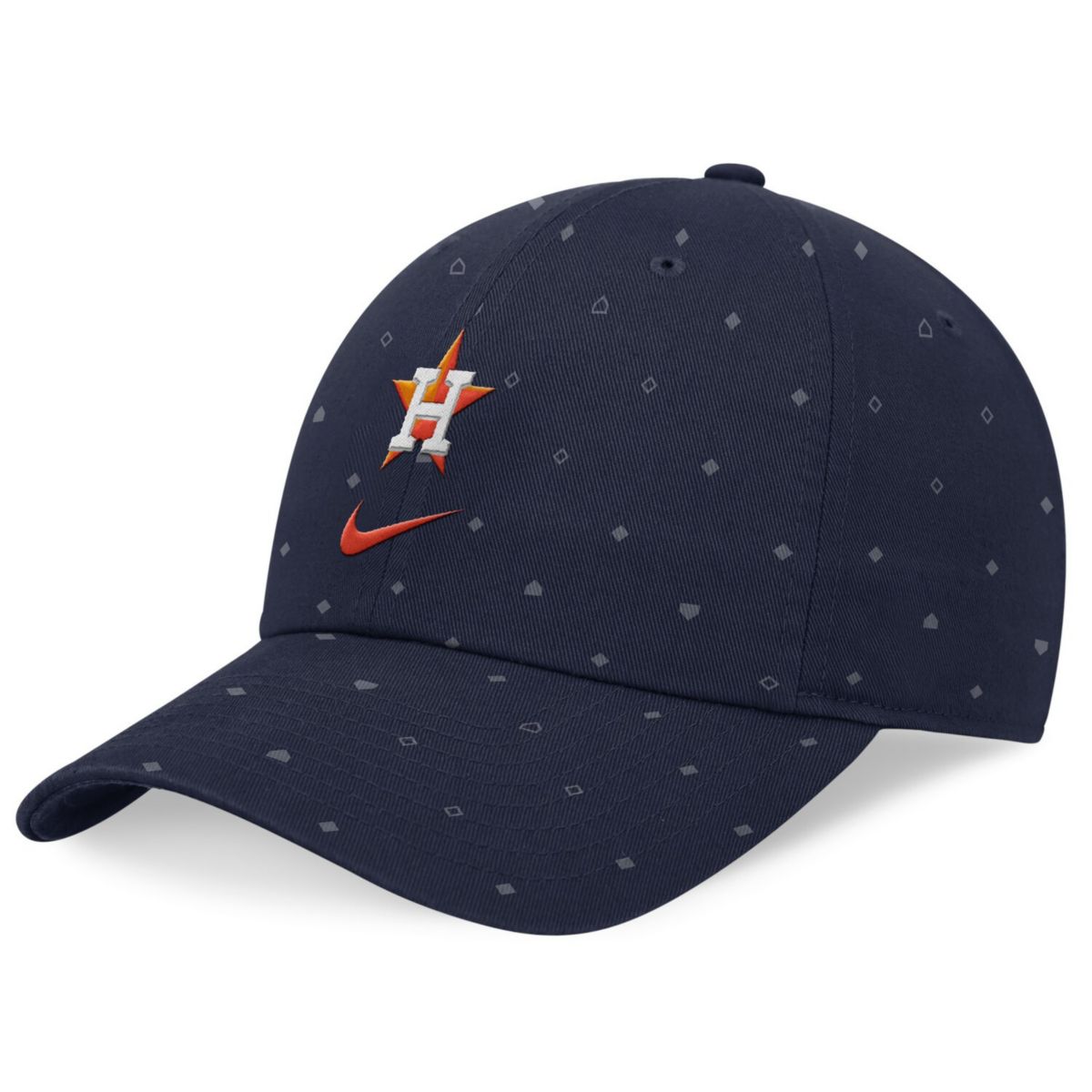 Men's Nike  Navy Houston Astros Primetime Print Club Adjustable Hat Nitro USA