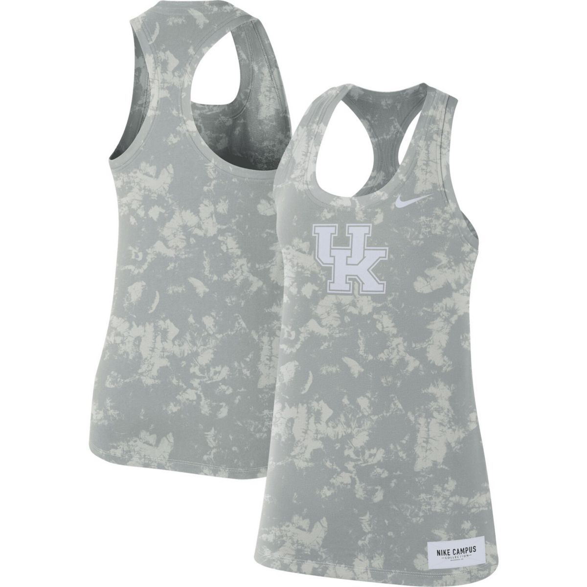 Women's Nike Gray Kentucky Wildcats Tonal Camo Racerback Tank Top Nitro USA