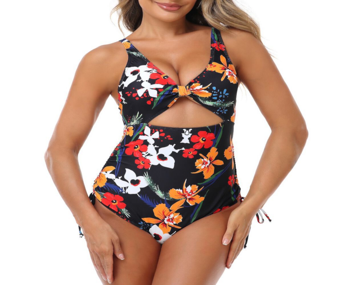 Women Cutout One Piece Swimsuits Tummy Control Monokini Bathing Suits MISSKY