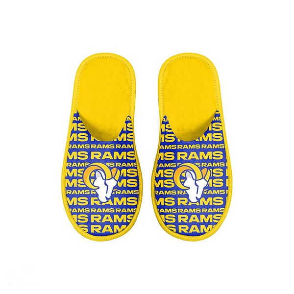 Детские Тапочки FOCO Los Angeles Rams Scuff Wordmark Unbranded