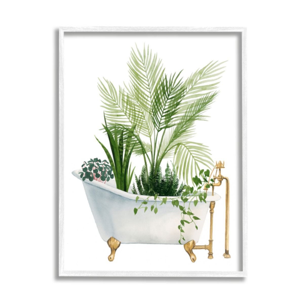 Stupell Home Decor Plants Vintage Tub Framed Wall Art Stupell Home Decor