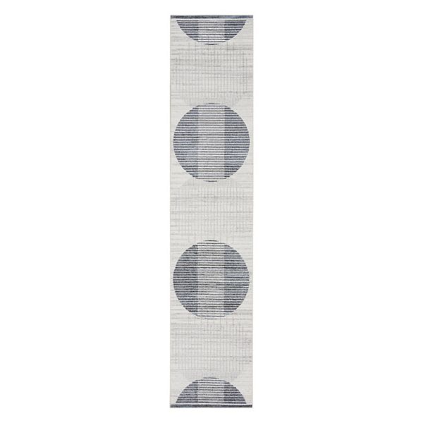 Nourison Astra Geometric Mid-Century Modern Washable Indoor Rug NOURISON