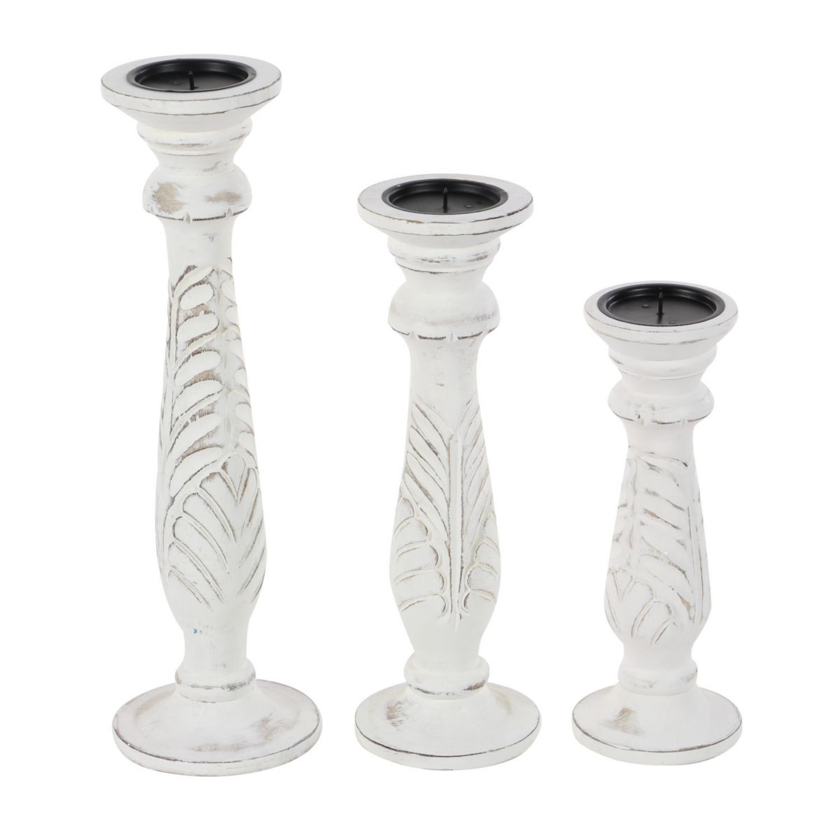 Stella & Eve Vintage Inspired Candle Holder Floor Decor 3-piece Set Stella & Eve