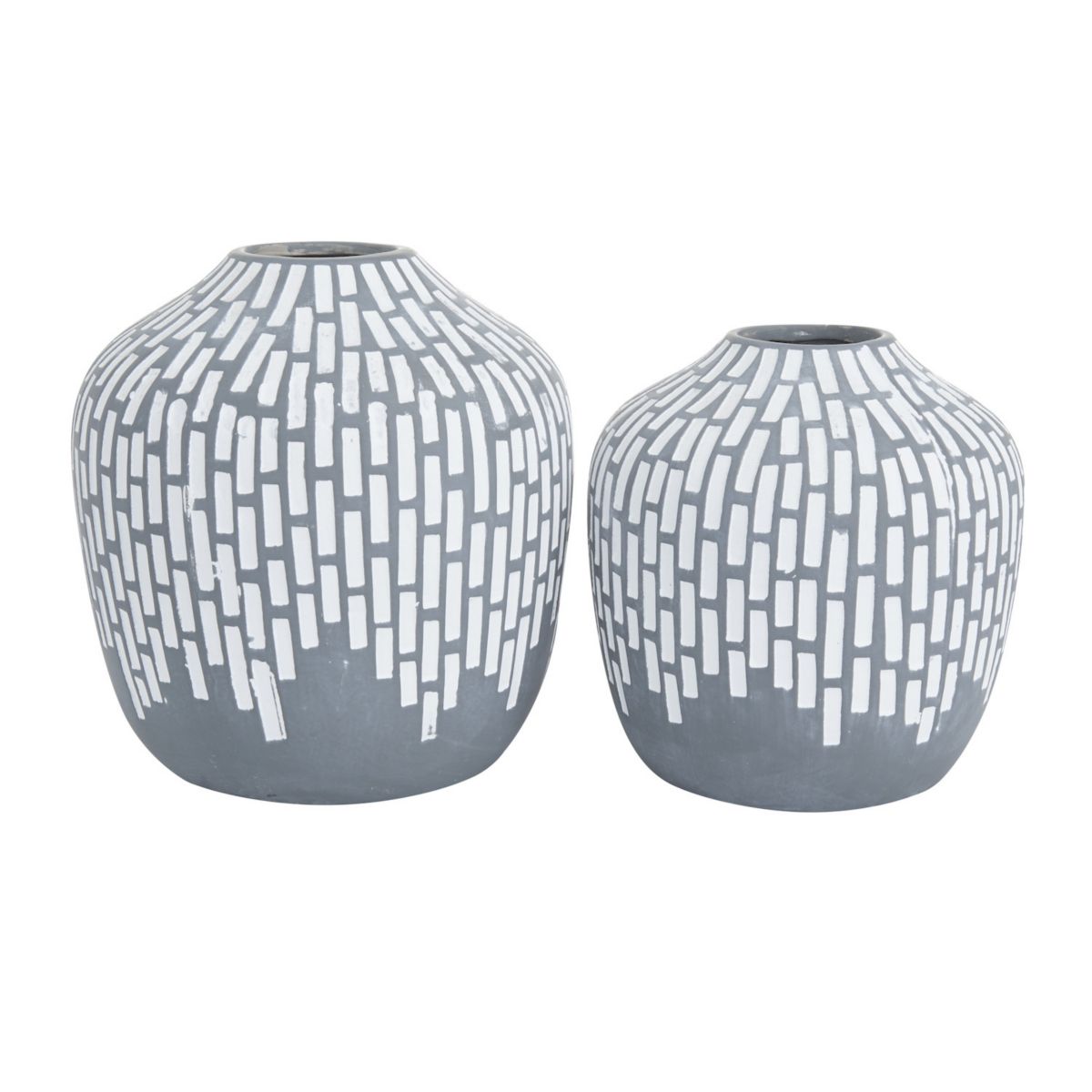 Stella & Eve Line Pattern Vase Table Decor 2-piece Set Stella & Eve