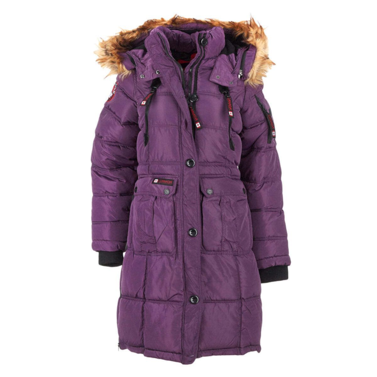 Canada Weather Gear Women's Long Puffer With Faux Fur And Sherpa Lined Hood Canada Weather Gear