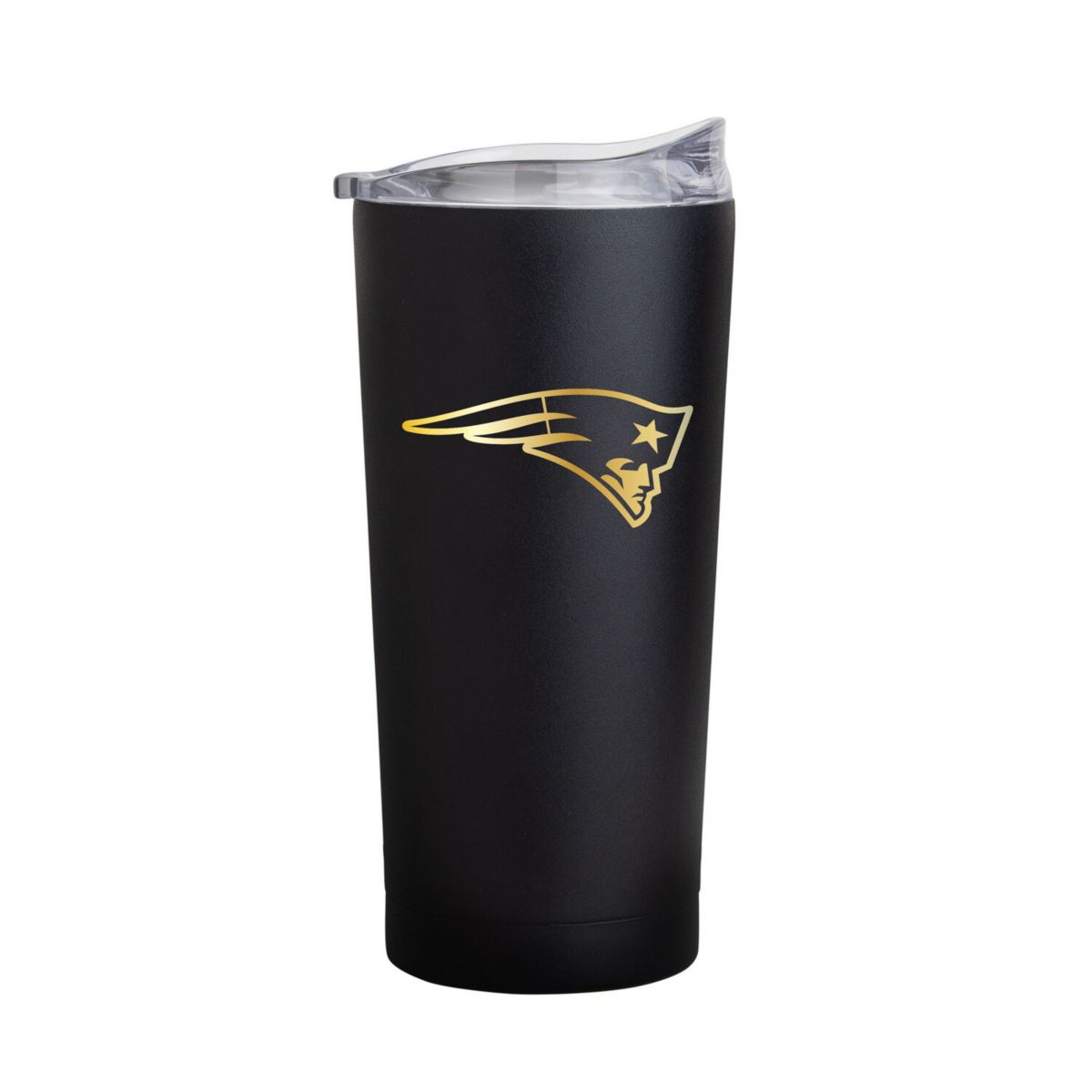 New England Patriots Black Foil 20oz. Powder Coat Tumbler Logo Brand
