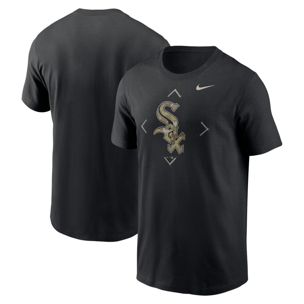 Мужская Футболка Nike Black Chicago White Sox Camo Logo Nitro USA