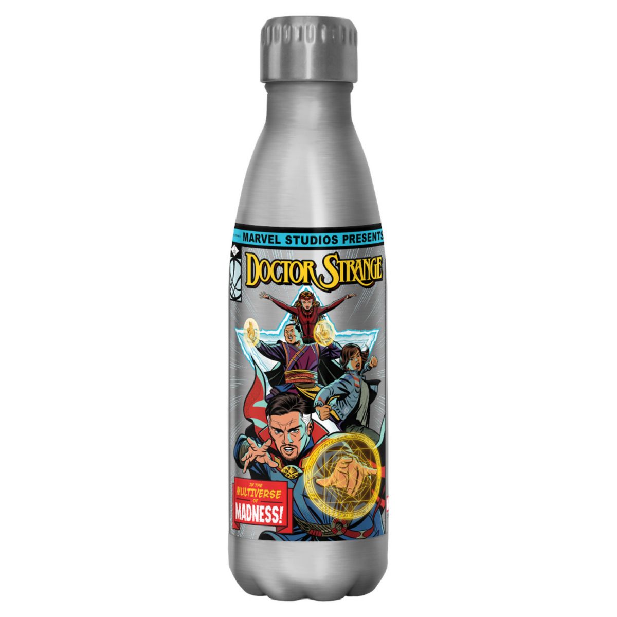 Marvel Doctor Strange and the Multiverse of Madness Comic Book Cover 17-oz. Stainless Steel Bottle Licensed Character