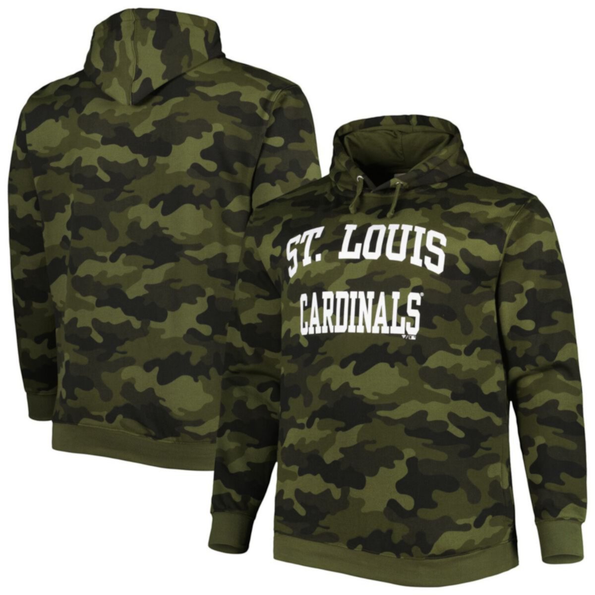 Men's Camo St. Louis Cardinals Allover Print Pullover Hoodie Profile