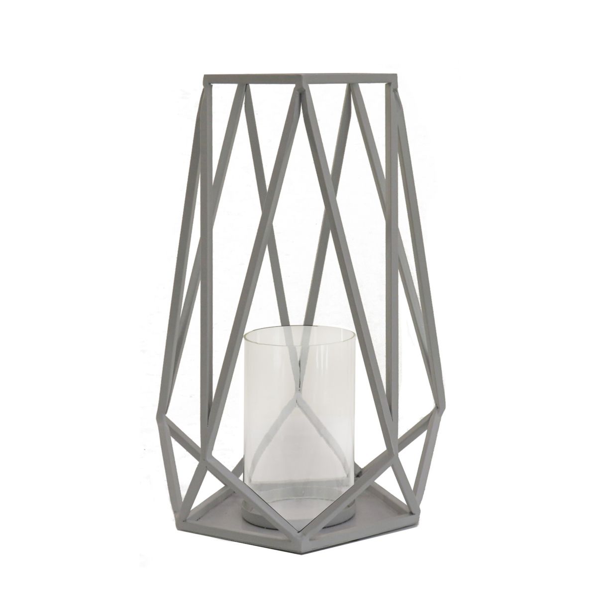 National Tree Company Geometric Candle Holder Lantern Table Decor National Tree Company