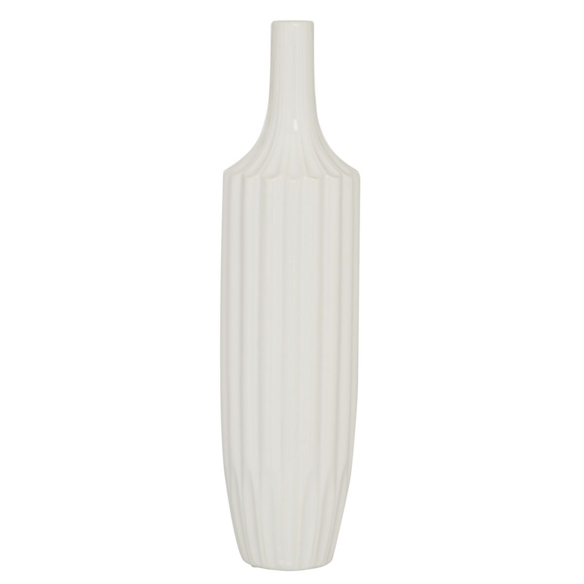 Stella & Eve Modern White Decorative Vase Floor Decor Stella & Eve