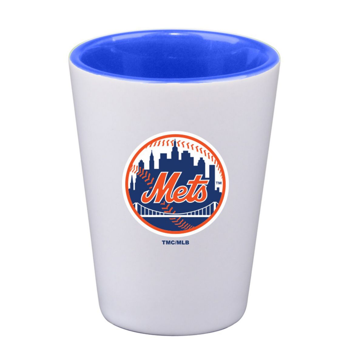 New York Mets 2oz. Inner Color Ceramic Cup The Memory Company