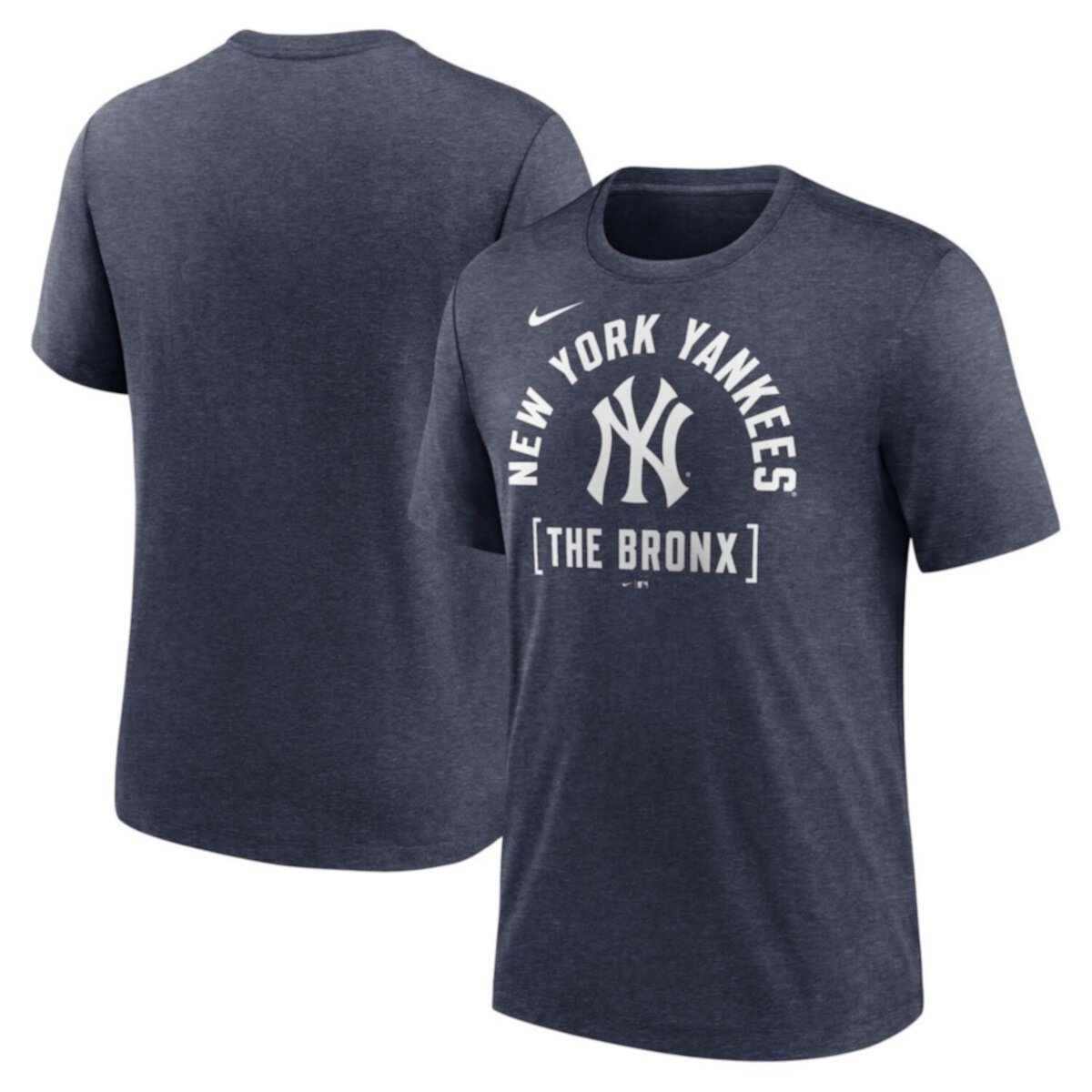 Мужская Футболка Nike Heather Navy New York Yankees Swing Big Tri-Blend Nitro USA