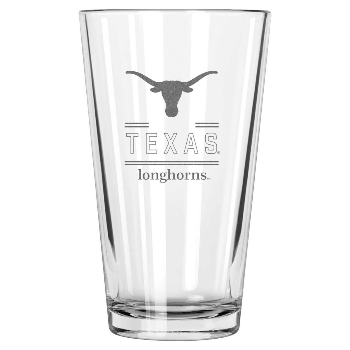 Texas Longhorns 16oz. Etched Classic Crew Pint Glass The Memory Company
