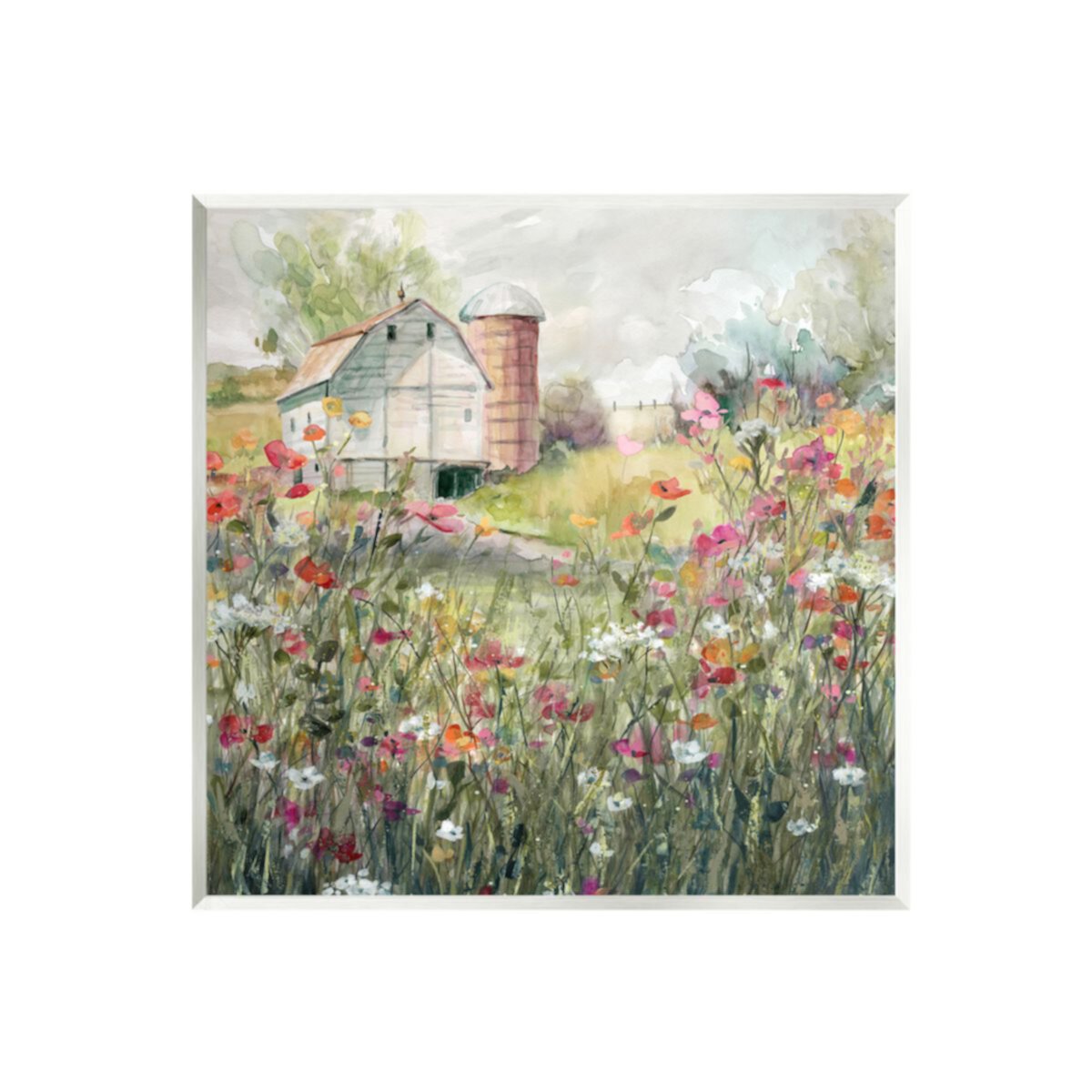 Stupell Home Decor Flower Surrounding Barn Wall Plaque Stupell Home Decor