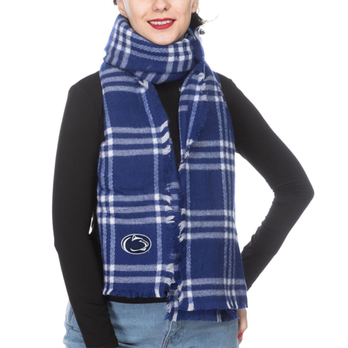 Women's ZooZatz Penn State Nittany Lions Plaid Blanket Scarf Unbranded