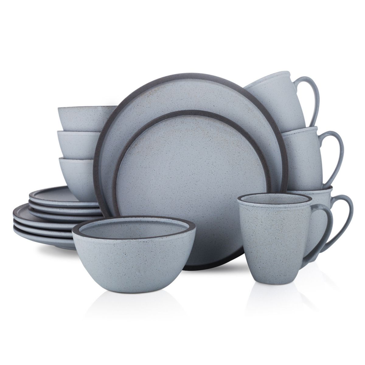 Stone + Lain Tina Stoneware 16-Piece Dinnerware Set Stone + Lain