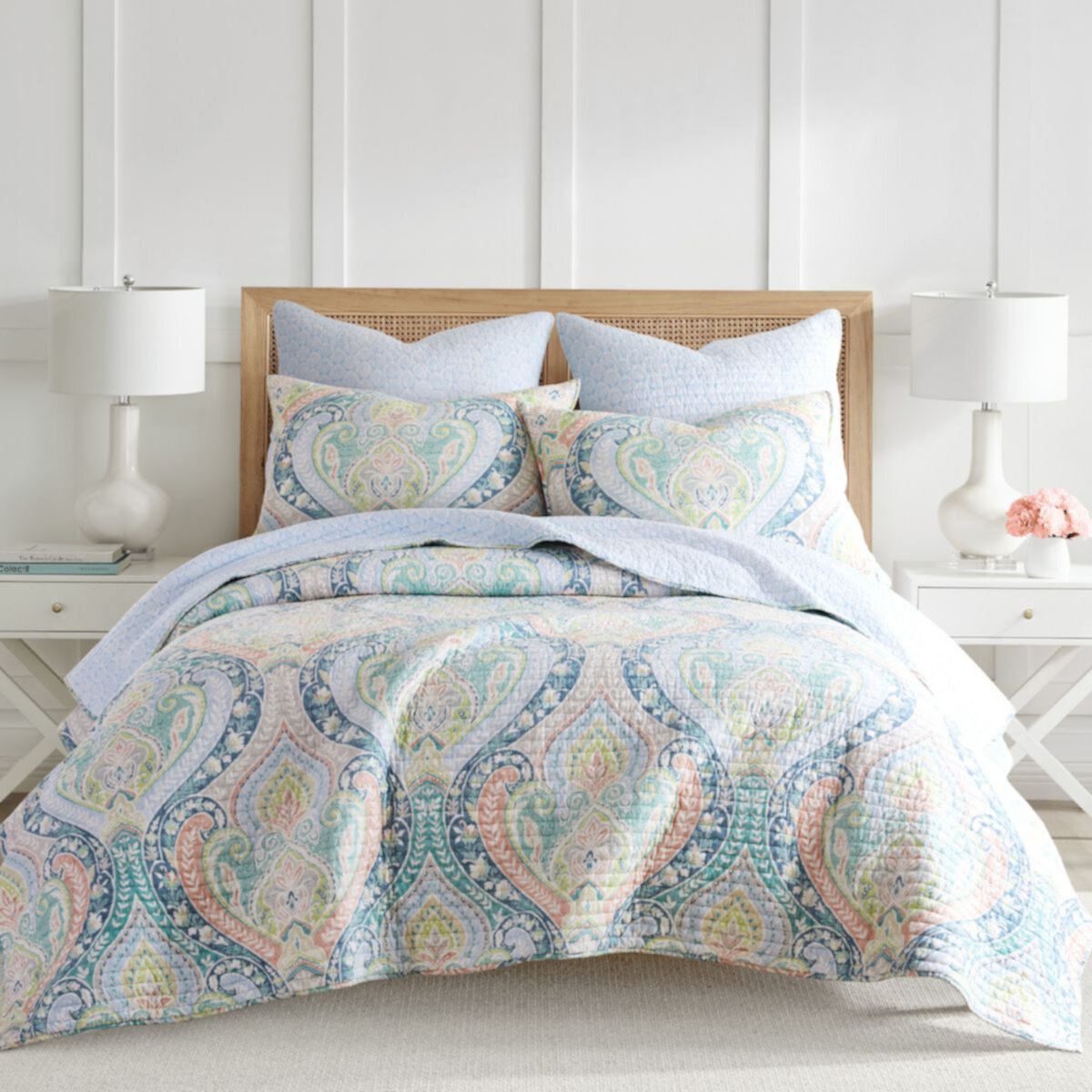 Levtex Home Nadita Sage Quilt Set with Shams Levtex