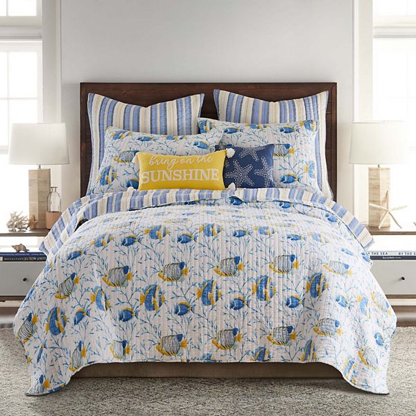 Levtex Home Tropical Sea Quilt Set with Shams Levtex