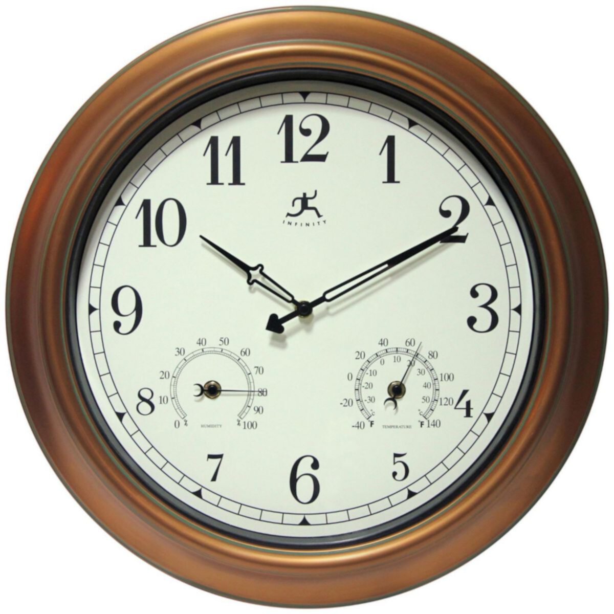 Infinity Instruments Craftsman Outdoor Round Wall Clock Infinity Instruments