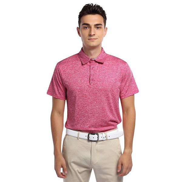 Men's Golf Polo Shirt Short Sleeve Casual Collared T-Shirt Sports Athletic Tee Kojooin